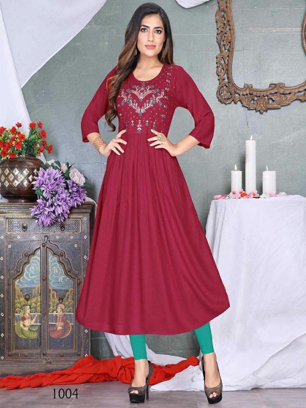 Tern Vol 2 Rayon Slub Designer Exclusive Kurti collecttion